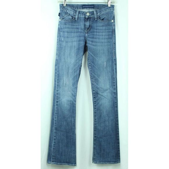 Rock & Republic Denim - Rock & Republic Kasandra Distressed Boot Cut Jeans